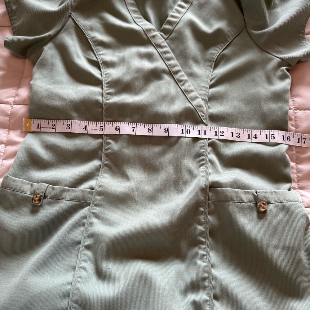 Barco Classic Cord Women’s Medical Scrub Set In Olive Green - Picture 8 of 16